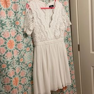 White lace dress